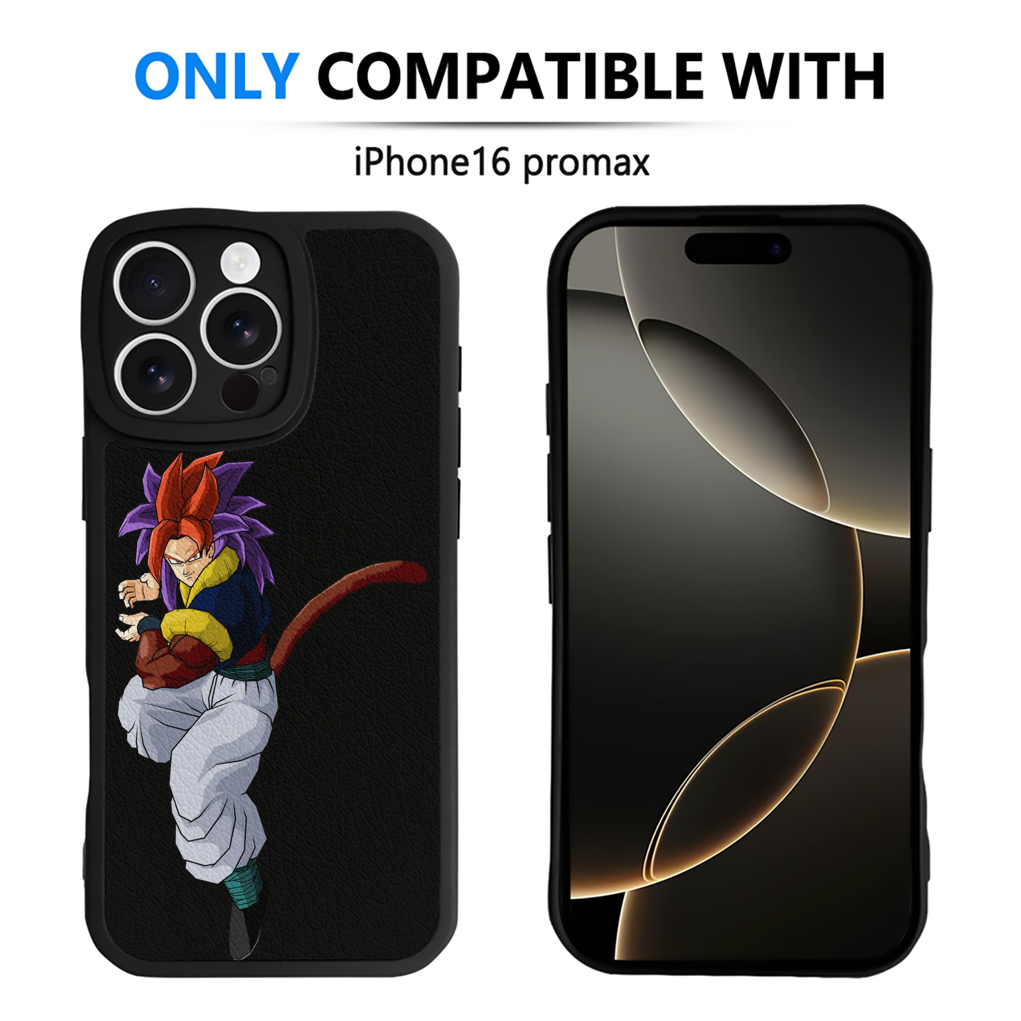 （画像用） ドラゴンボール DRAGON BALL 【iPhone 16シリーズ対応】シリコンスマホケース（レザー調） 材質：シリコン